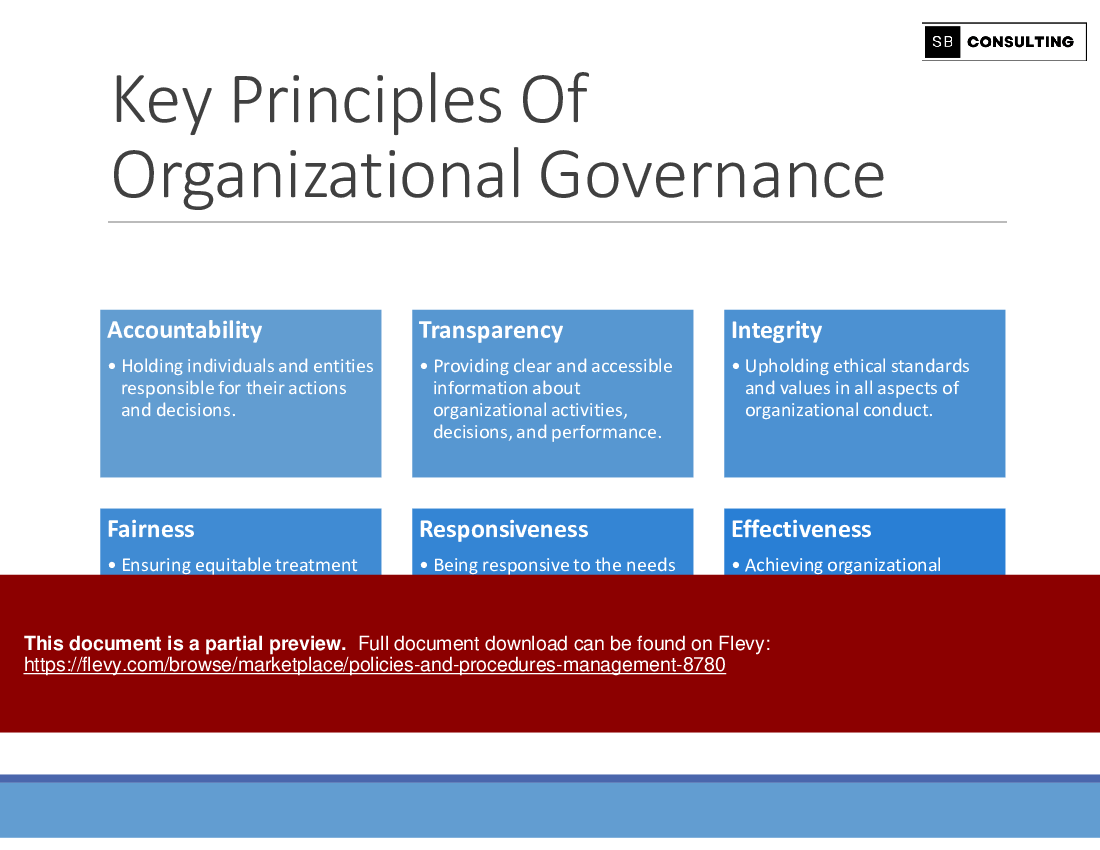 Policies and Procedures Management (151-slide PPT PowerPoint presentation (PPTX)) Preview Image