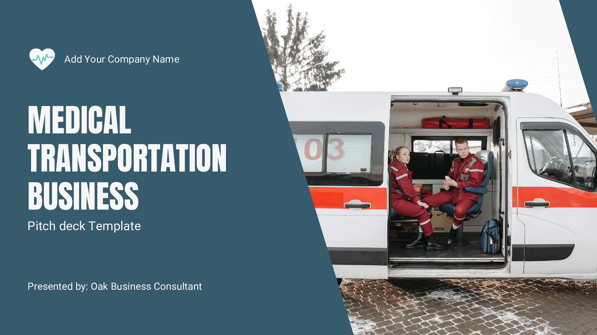 Medical Transportation Business Pitch Deck Template