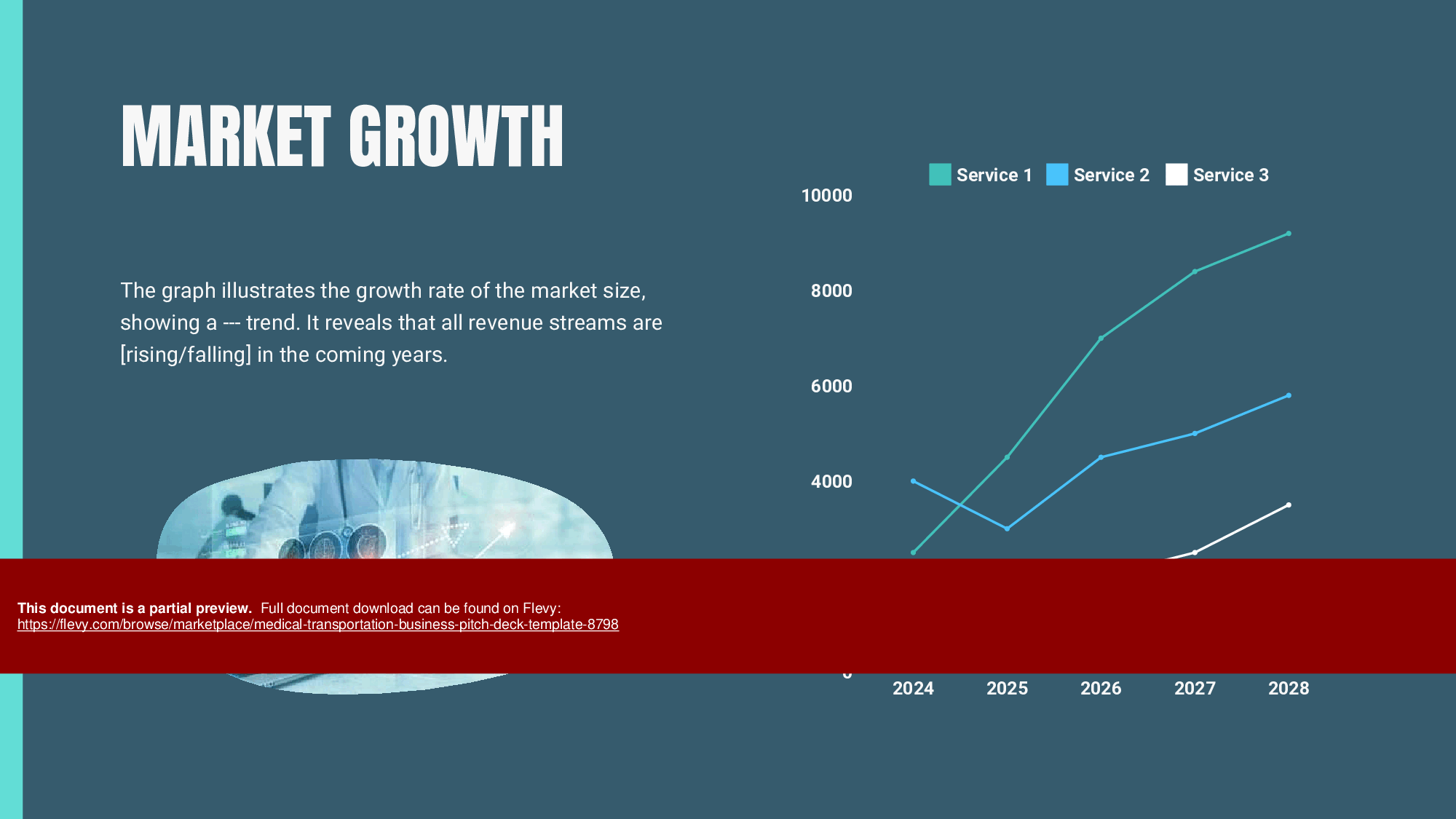 Medical Transportation Business Pitch Deck Template (36-page PDF document) Preview Image