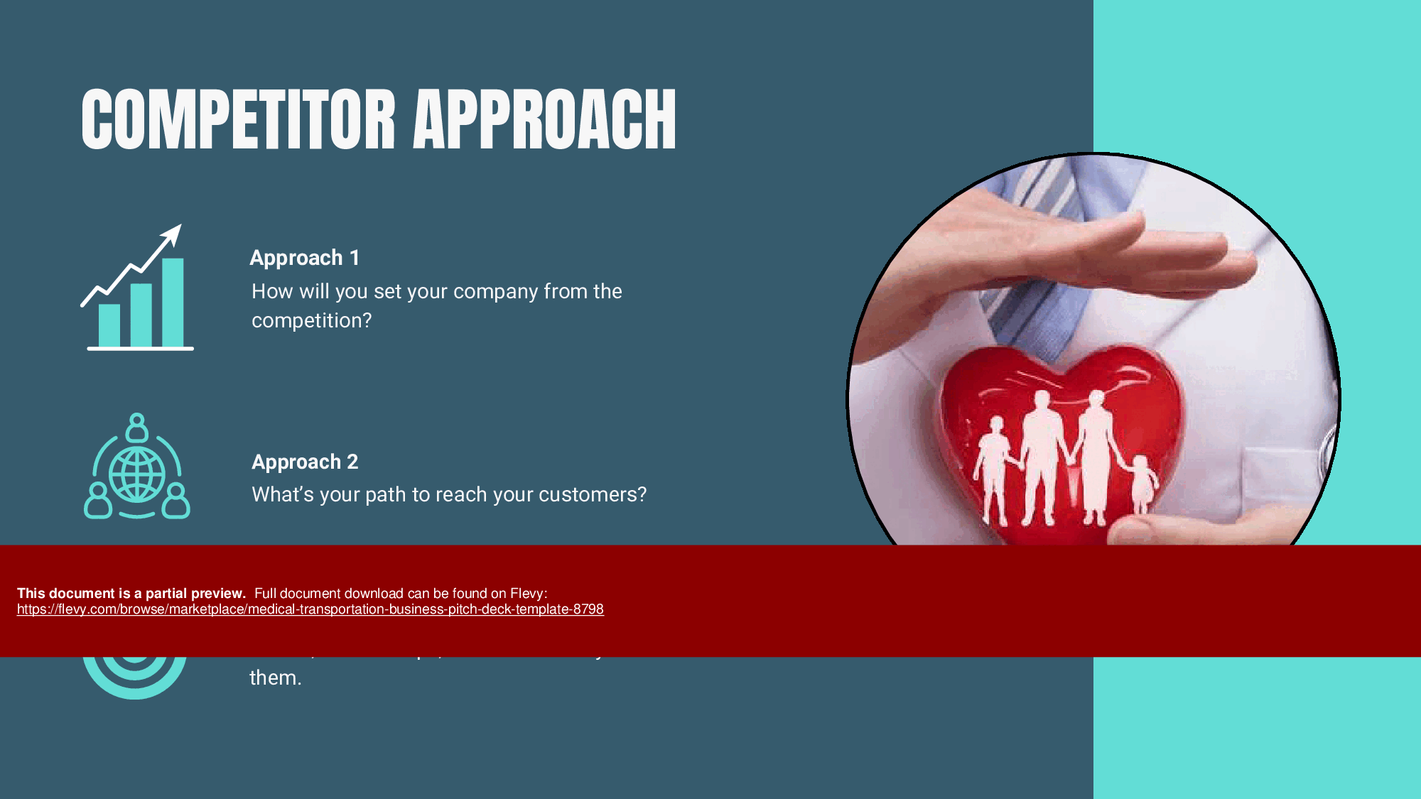 Medical Transportation Business Pitch Deck Template (36-page PDF document) Preview Image