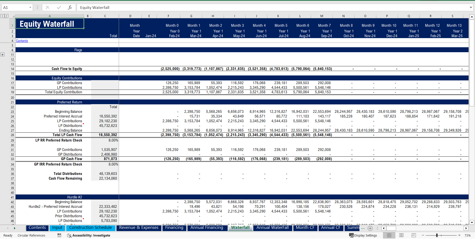 Data Center (Co-Location) Development Model Pro-forma (Excel template (XLSM)) Preview Image