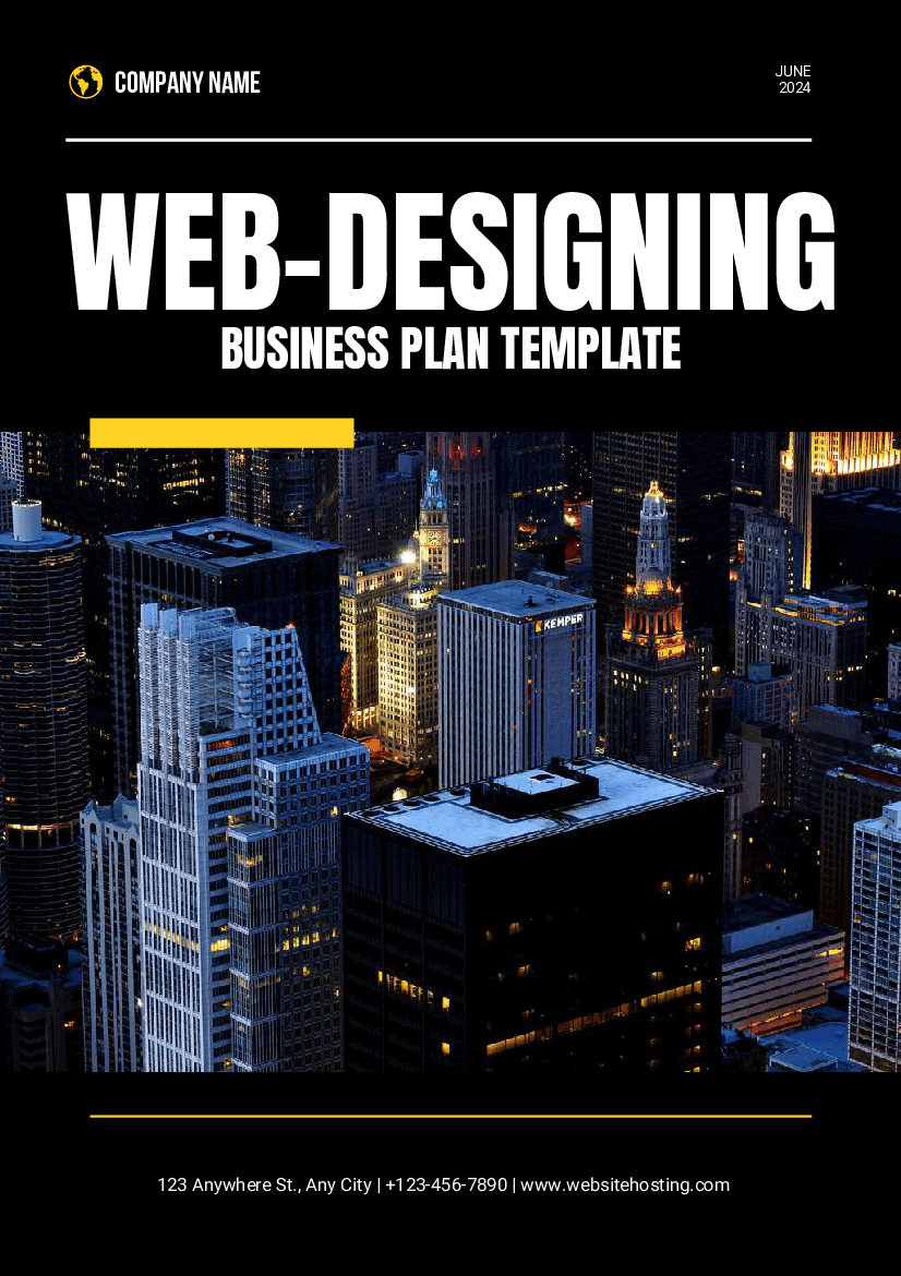 Web Designing Business Plan Template (53-page PDF document) Preview Image