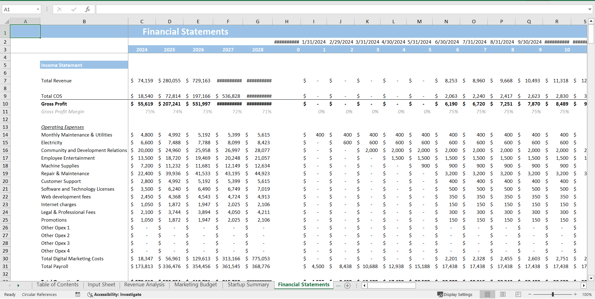 Digital Medical Assistant Excel Financial Model (Excel template (XLSX)) Preview Image