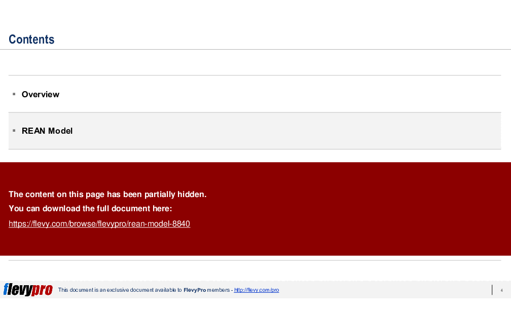 PPT: REAN Model (34-slide PPT PowerPoint presentation PPTX) - FlevyPro ...