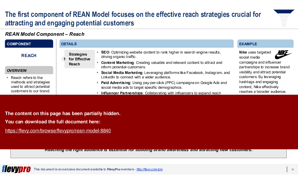 REAN Model (34-slide PPT PowerPoint presentation (PPTX)) Preview Image