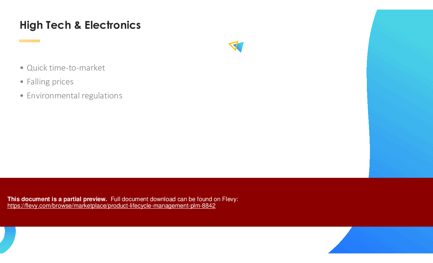 Product Lifecycle Management (PLM) (45-slide PPT PowerPoint presentation (PPTX)) Preview Image