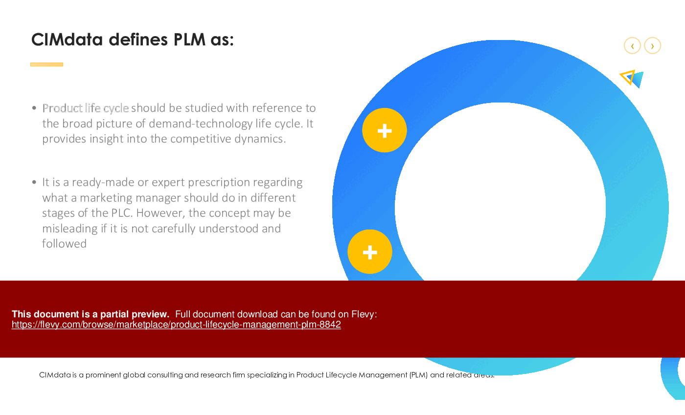 Product Lifecycle Management (PLM) (45-slide PPT PowerPoint presentation (PPTX)) Preview Image