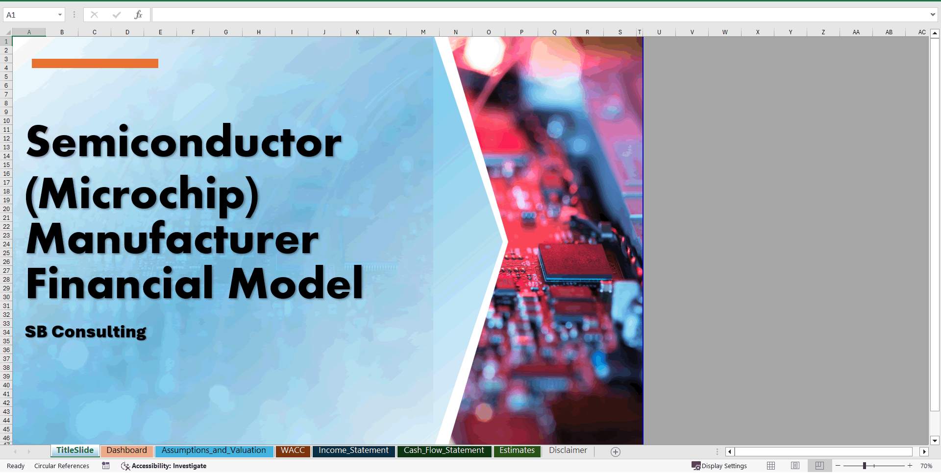 Semiconductor (Microchip) Manufacturer Financial Model (Excel template (XLSX)) Preview Image