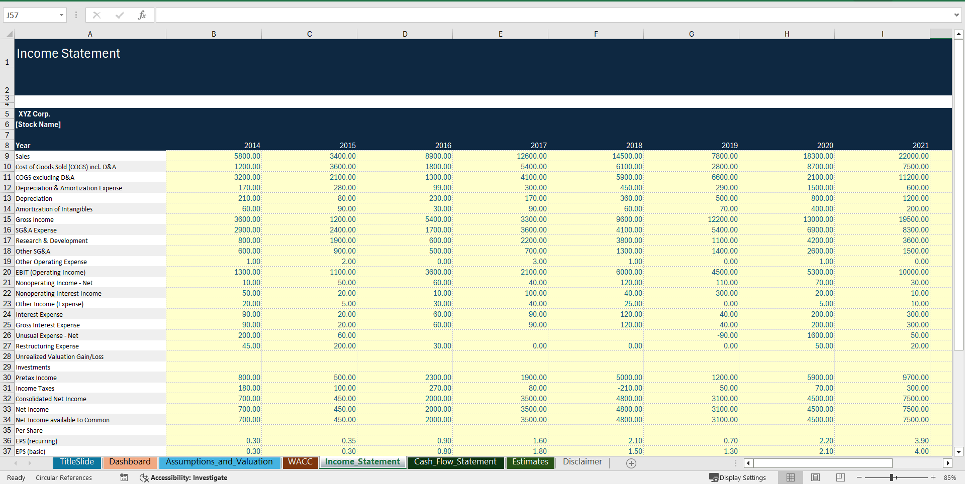 Semiconductor (Microchip) Manufacturer Financial Model (Excel template (XLSX)) Preview Image