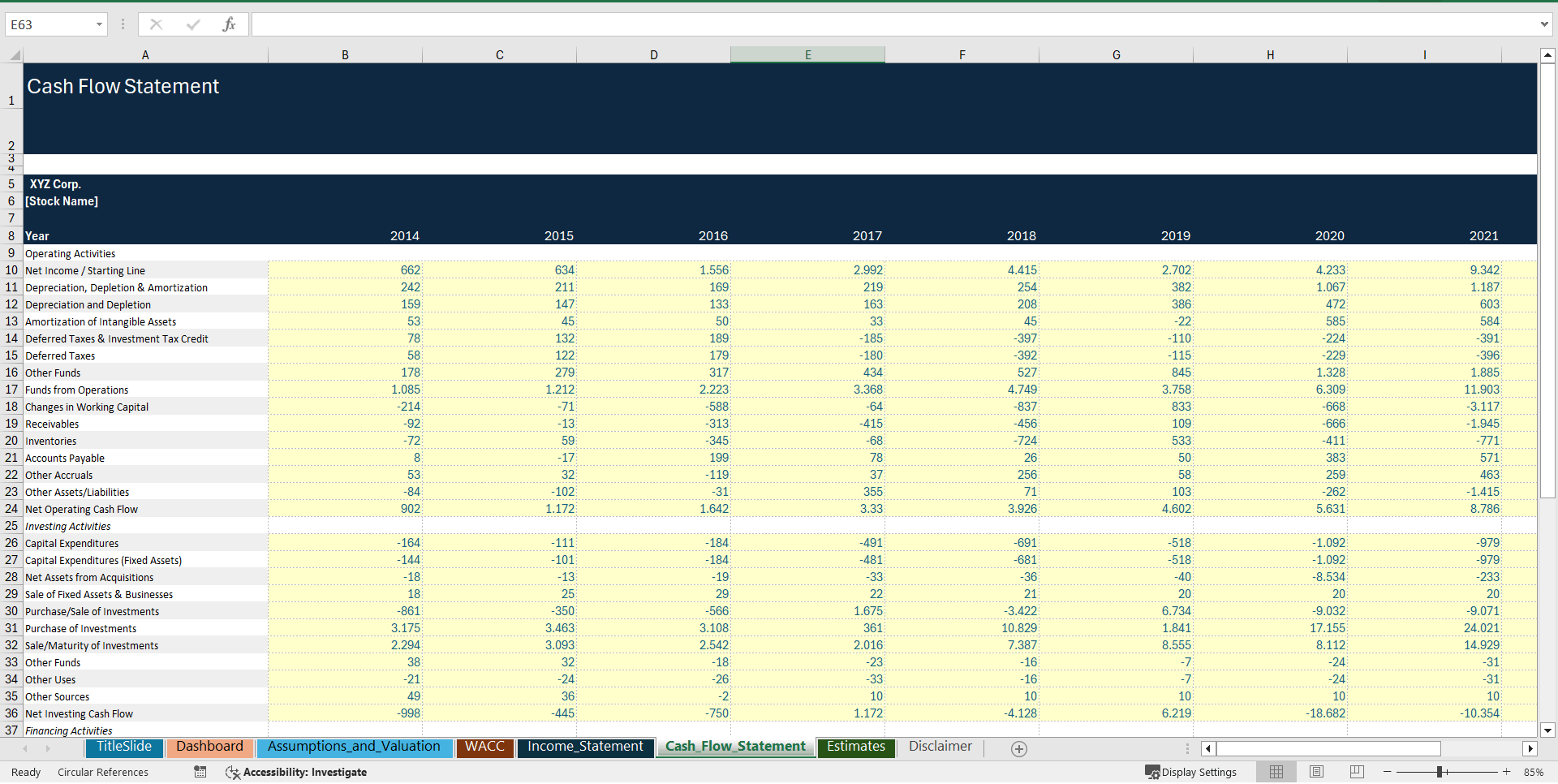 Semiconductor (Microchip) Manufacturer Financial Model (Excel template (XLSX)) Preview Image