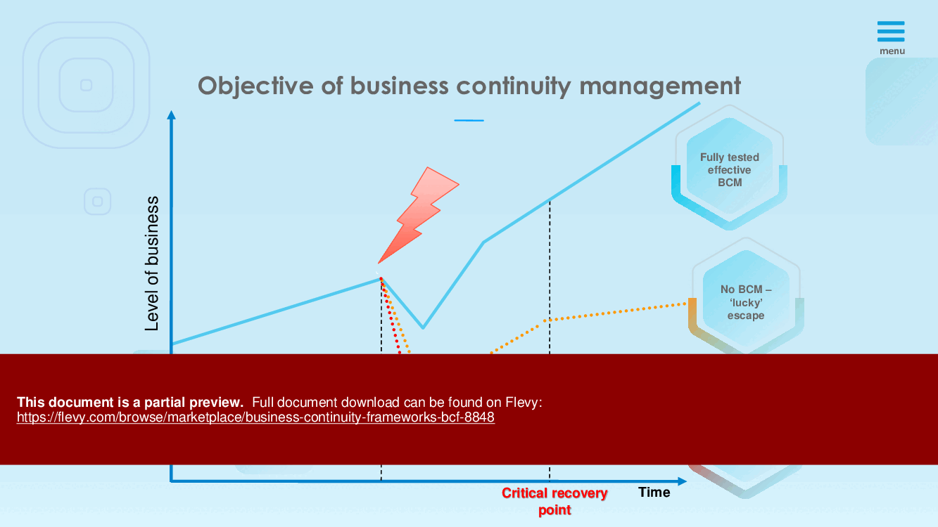 Business Continuity Frameworks (BCF) (41-slide PPT PowerPoint presentation (PPTX)) Preview Image