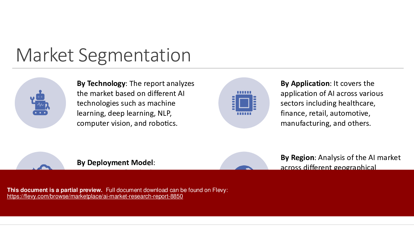 Artificial Intelligence (AI) Market Research Report (343-slide PPT PowerPoint presentation (PPTX)) Preview Image