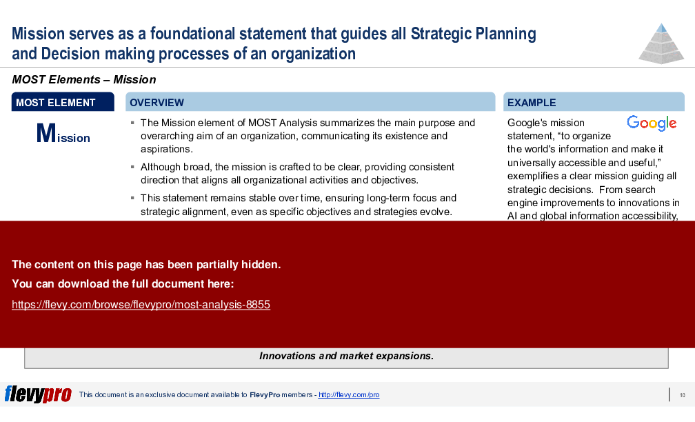 MOST Analysis (31-slide PPT PowerPoint presentation (PPTX)) Preview Image