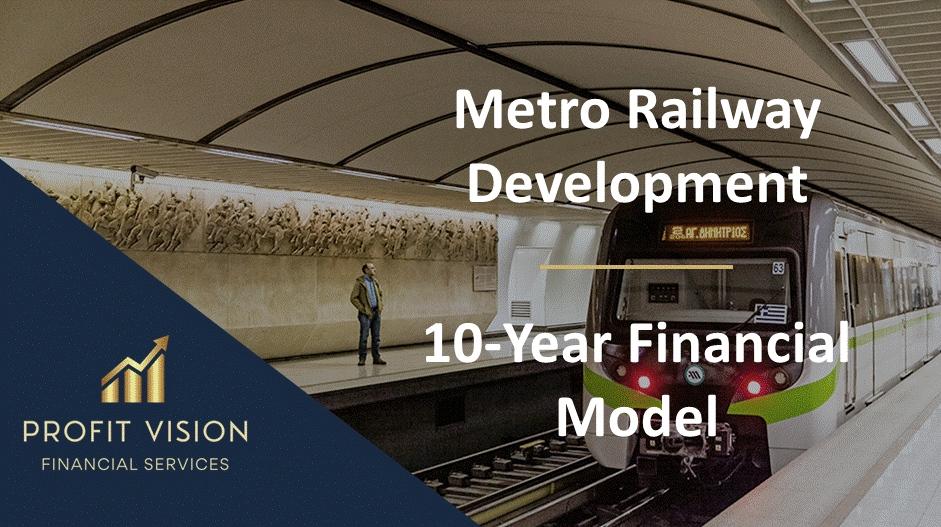 Metro Railway Development – 10 Year Financial Model (Excel template (XLSX)) Preview Image