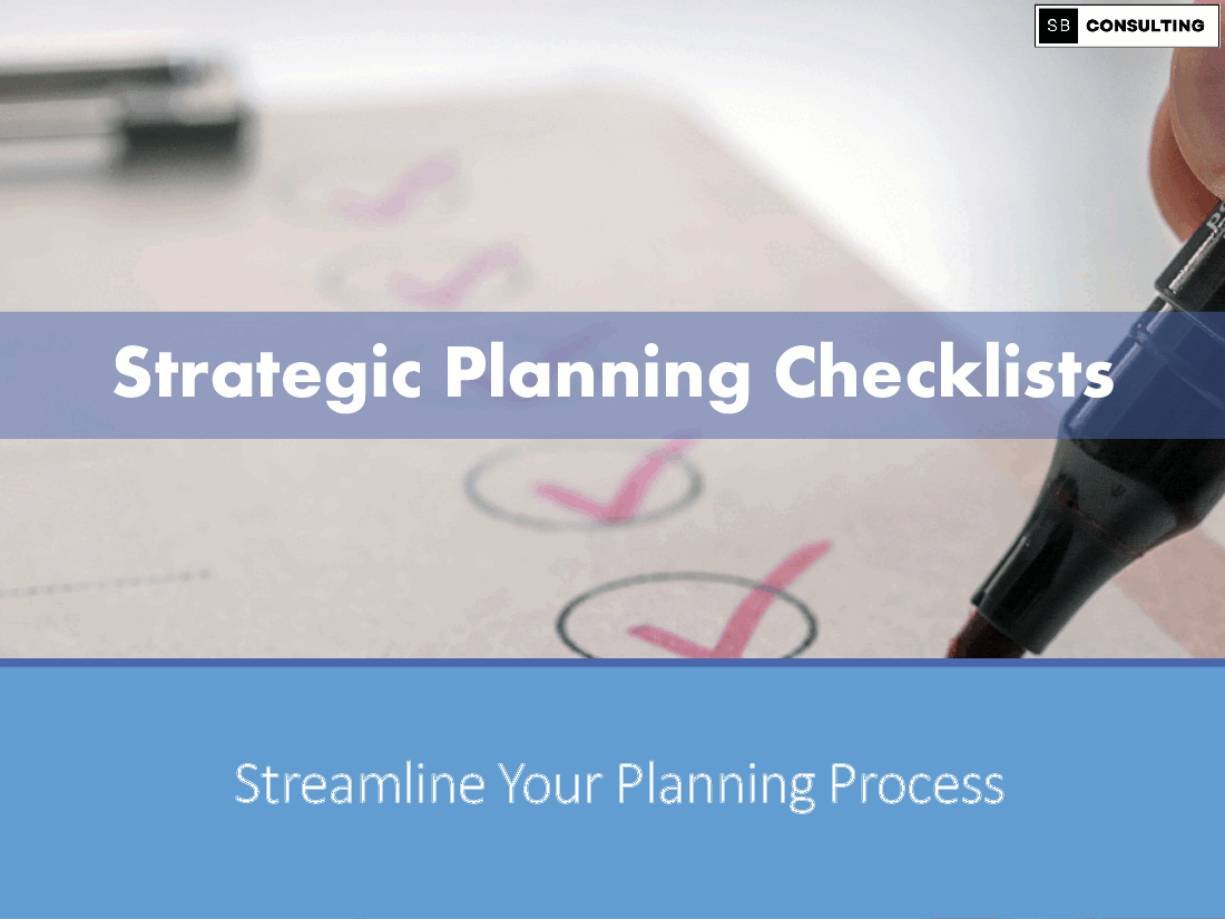 Strategic Planning Checklists