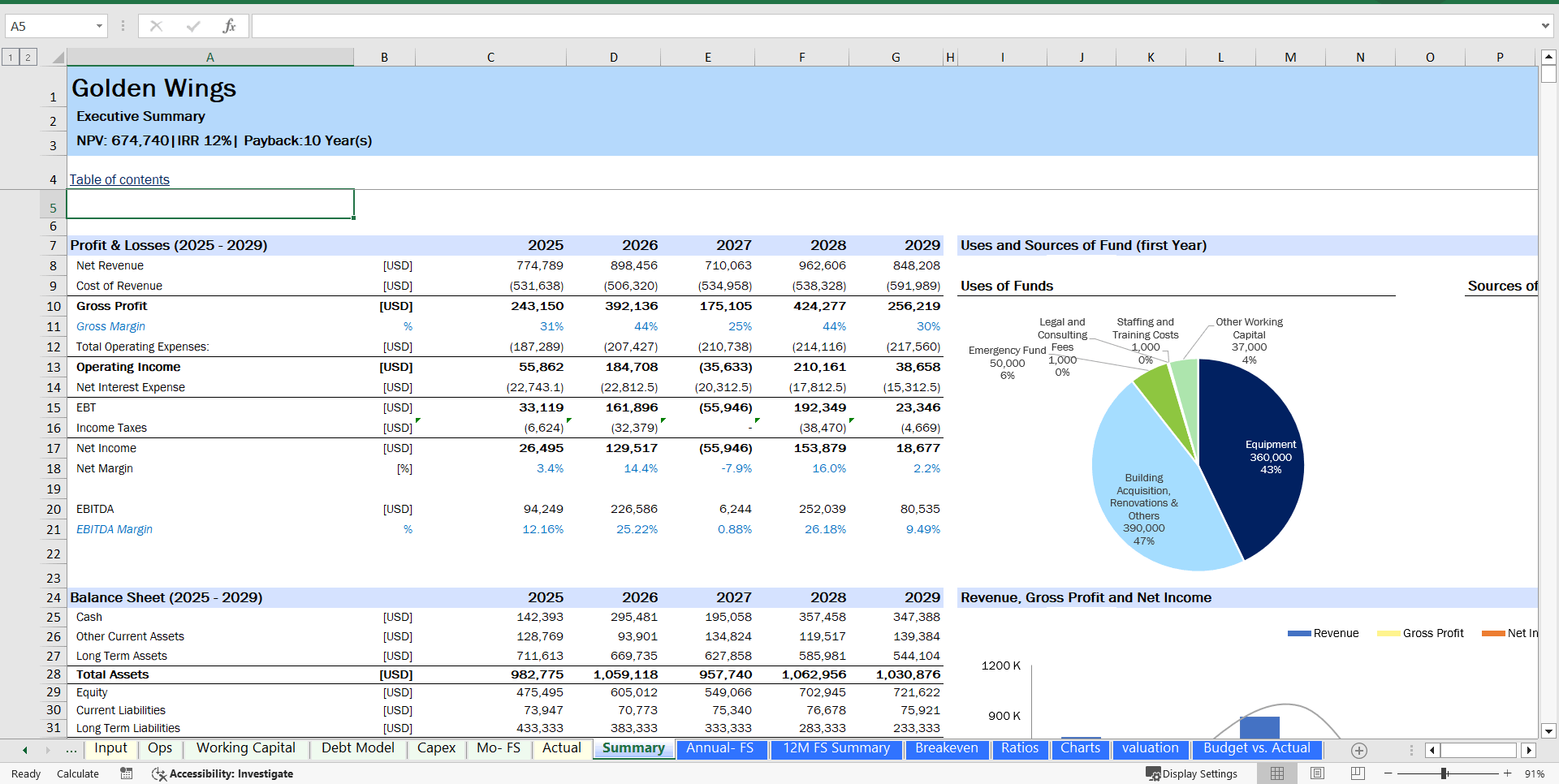 Layer Poultry Farm Financial Projection Model (Excel template (XLSX)) Preview Image