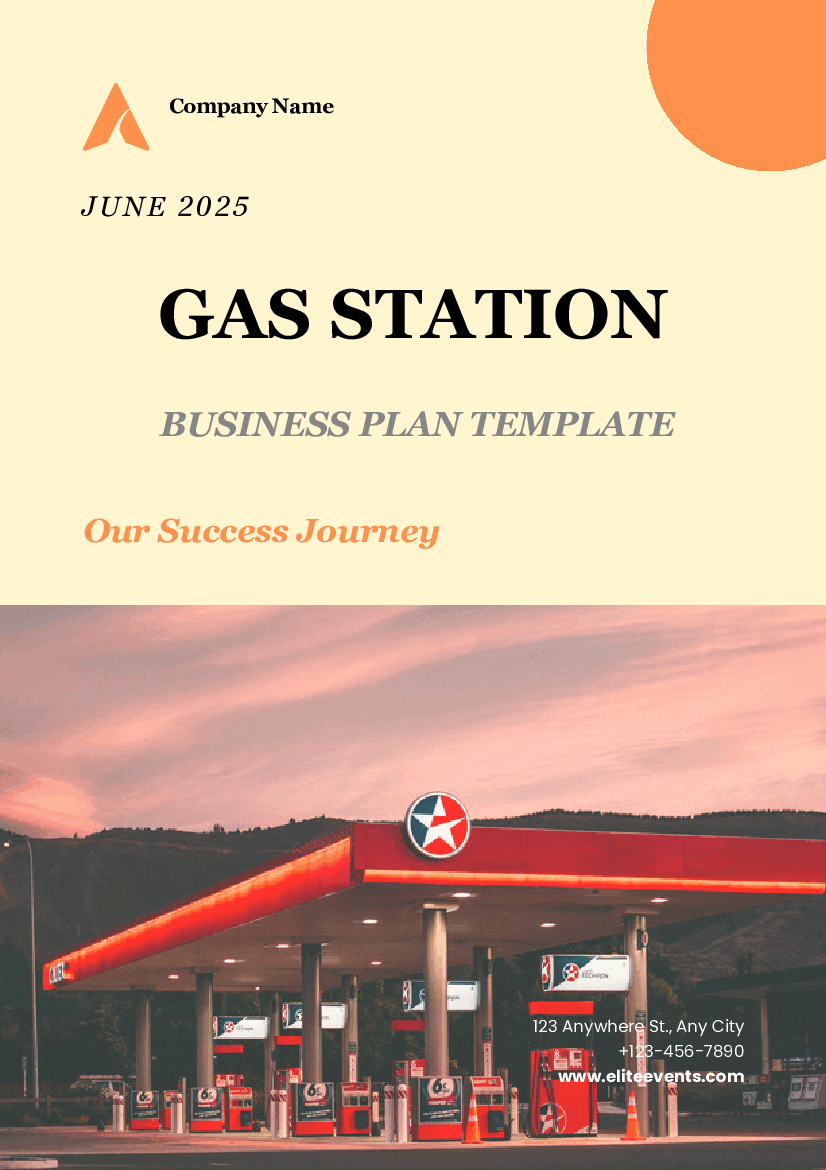 Gas Station Business Plan (45-page PDF document) Preview Image