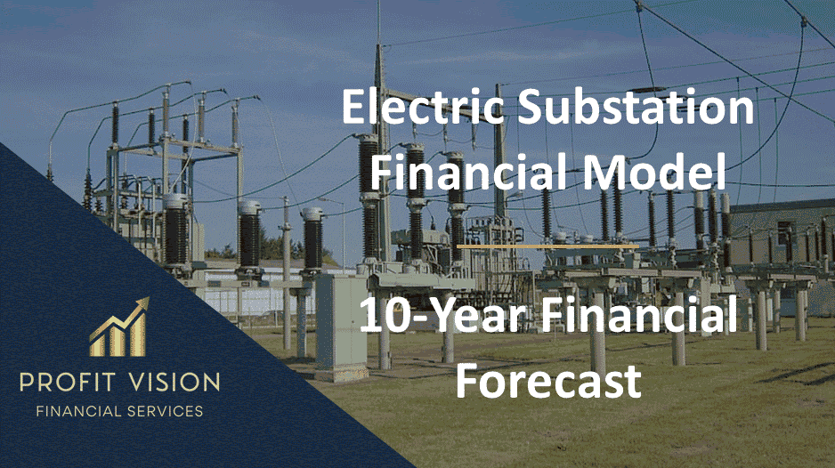 Electric Substation – 10 Year Financial Model (Excel template (XLSX)) Preview Image