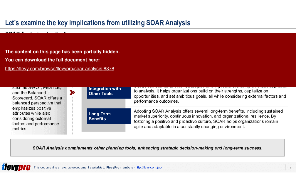 SOAR Analysis (28-slide PPT PowerPoint presentation (PPTX)) Preview Image