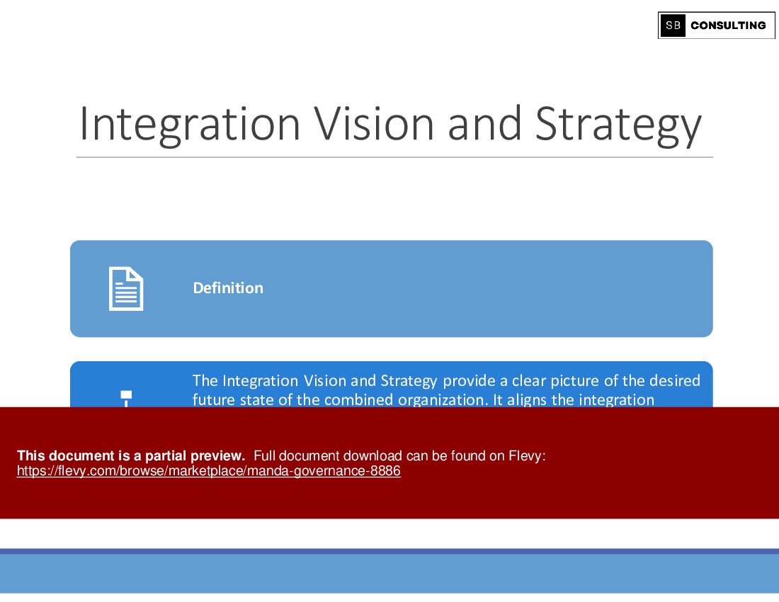 M&A Governance (233-slide PPT PowerPoint presentation (PPTX)) Preview Image