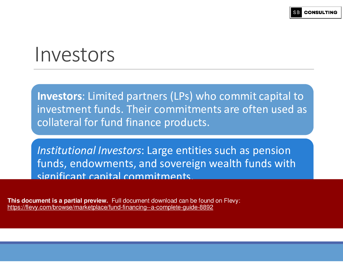 Fund Financing - A Complete Guide (242-slide PPT PowerPoint presentation (PPTX)) Preview Image