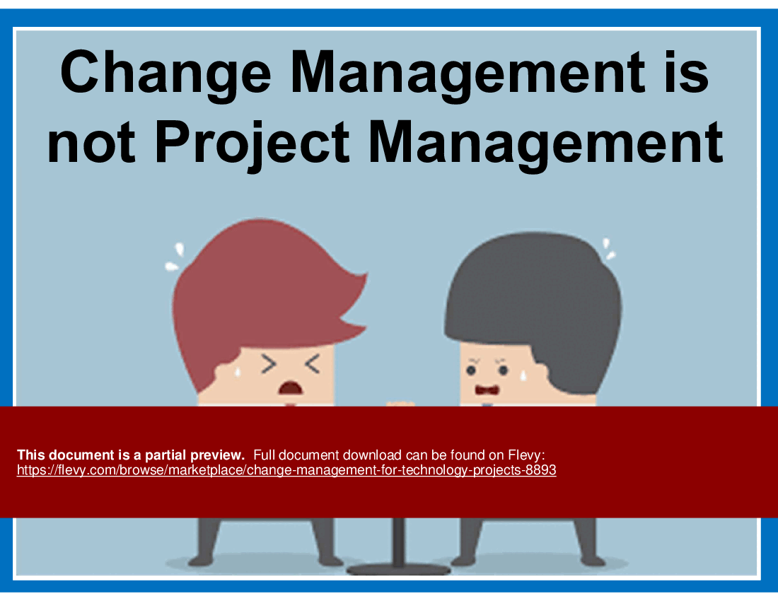 Change Management for Technology Projects (42-slide PPT PowerPoint presentation (PPT)) Preview Image