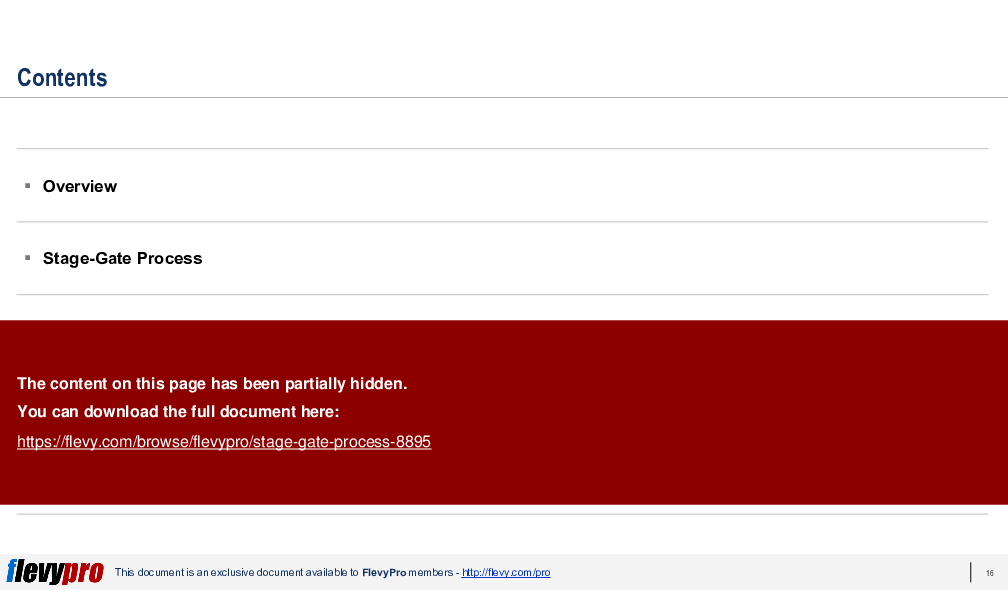 Stage-Gate Process (32-slide PPT PowerPoint presentation (PPTX)) Preview Image