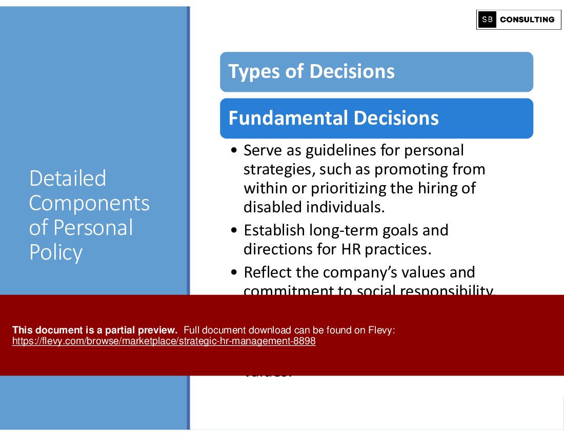 Strategic HR Management (442-slide PPT PowerPoint presentation (PPTX)) Preview Image