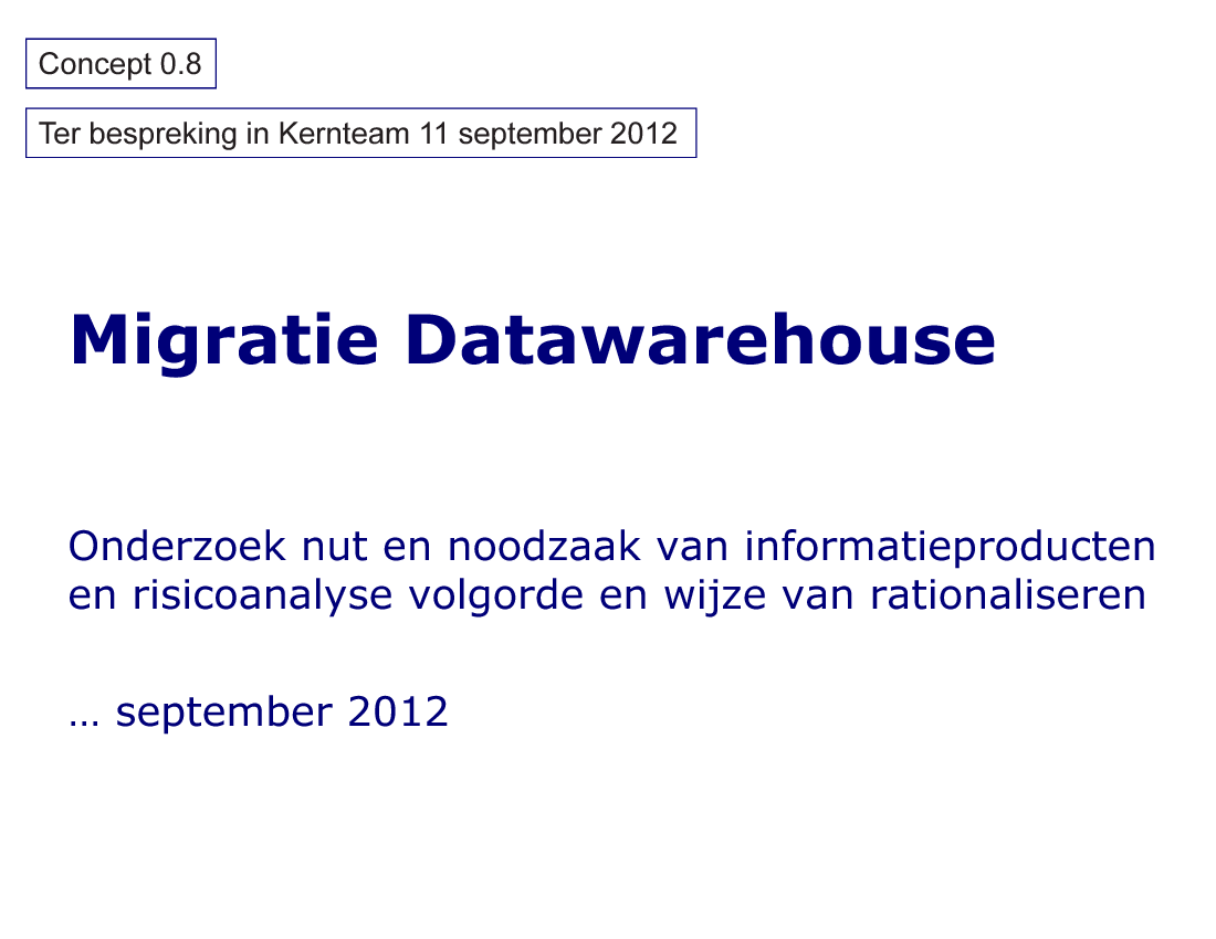 Results Audit Business Intelligence Systems in a Organisation (Dutch) (78-slide PPT PowerPoint presentation (PPTX)) Preview Image