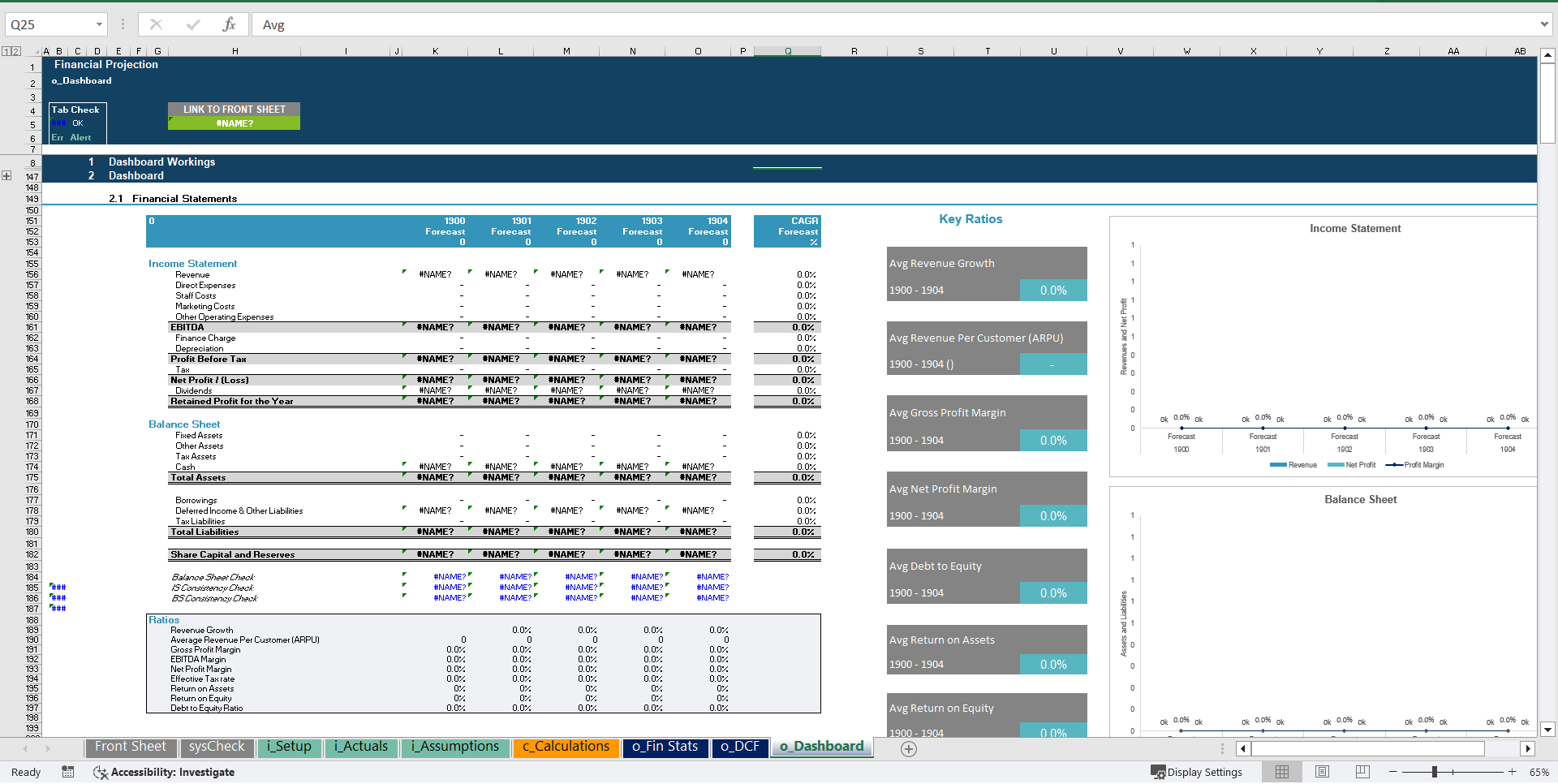 RegTech Business 5-Year 3 Statement Financial Projection Model (Excel template (XLSX)) Preview Image