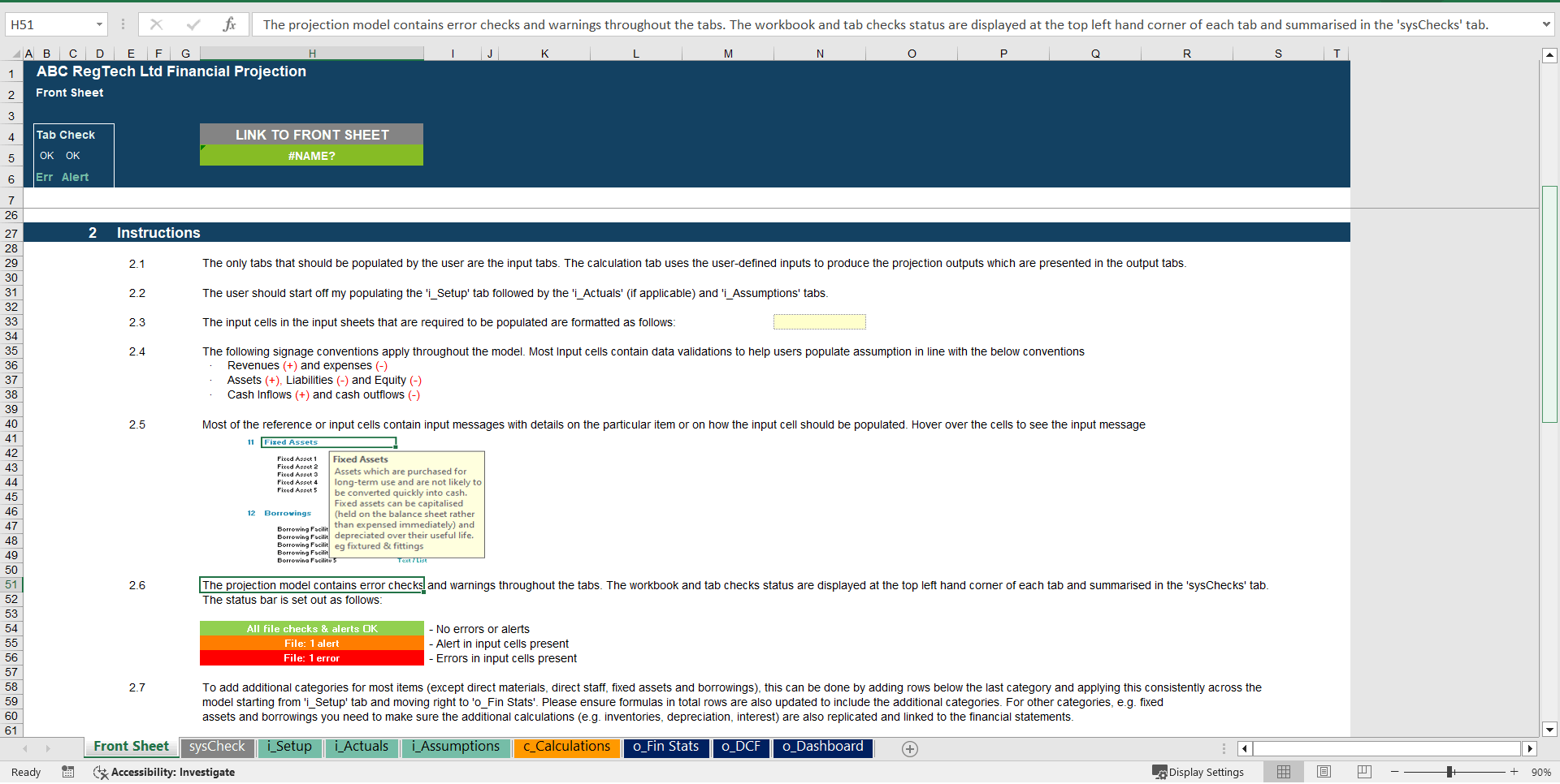 RegTech Business 5-Year 3 Statement Financial Projection Model (Excel template (XLSX)) Preview Image