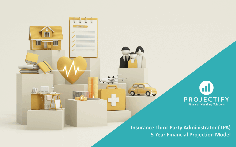 Insurance Third-Party Administrator (TPA) 5-Year 3 Statement Financial Model (Excel template (XLSX)) Preview Image