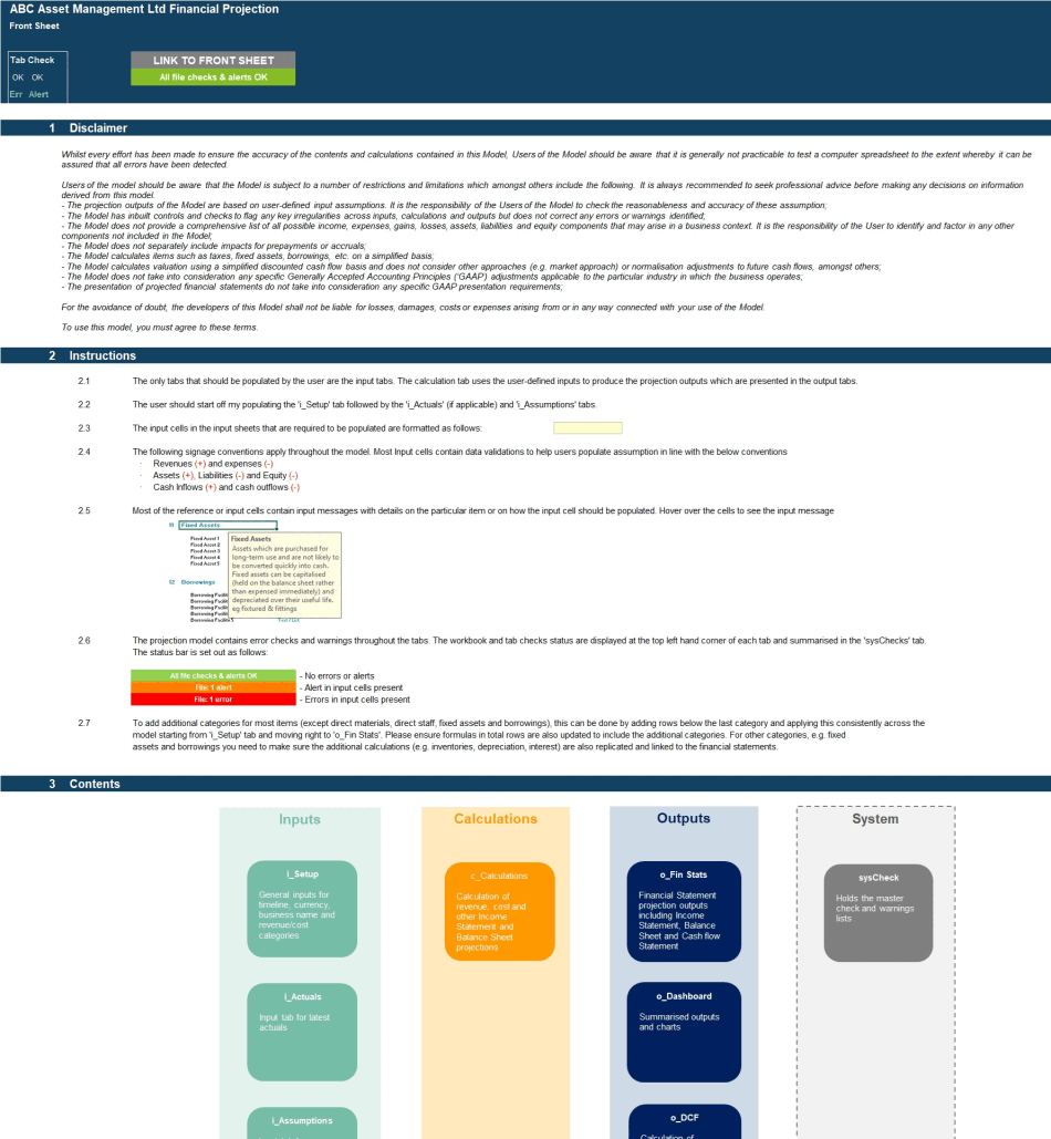 Hedge Fund Financial Projection Model (Excel template (XLSX)) Preview Image