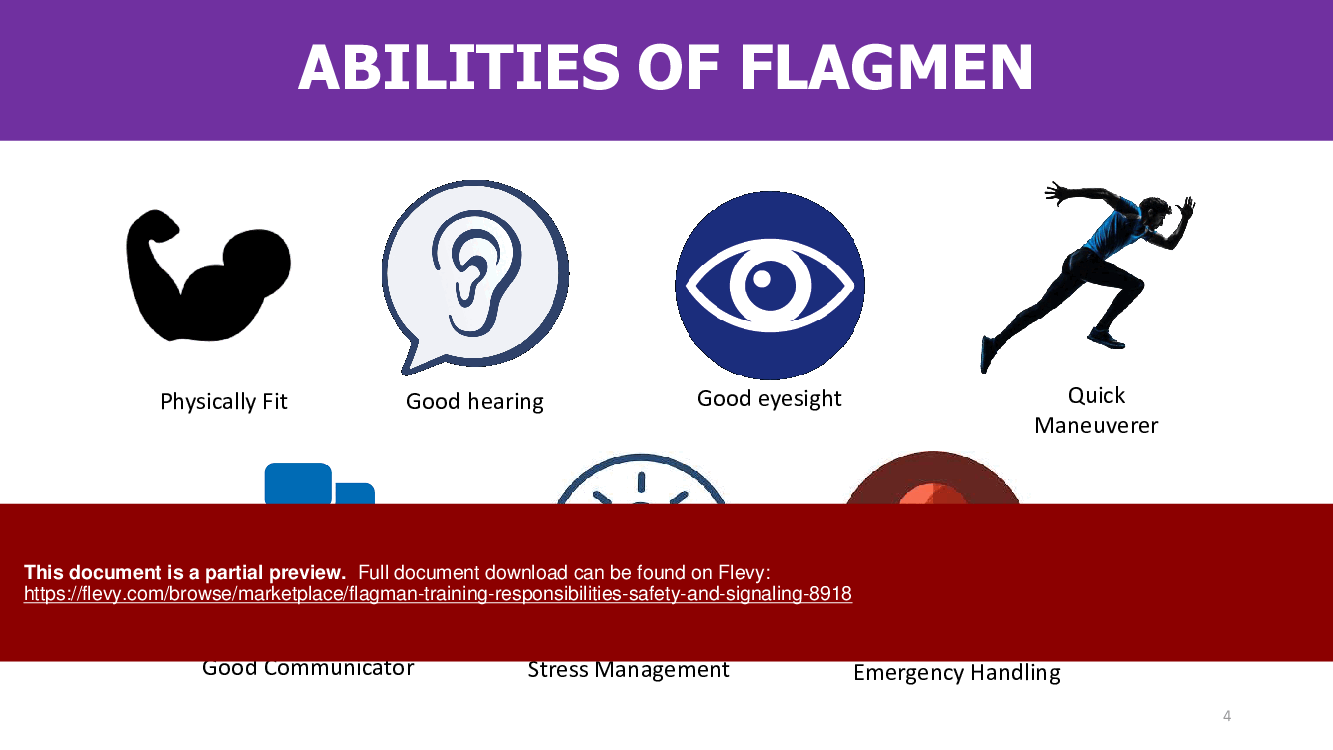 Flagman Training: Responsibilities, Safety, and Signaling (23-slide PPT PowerPoint presentation (PPTX)) Preview Image