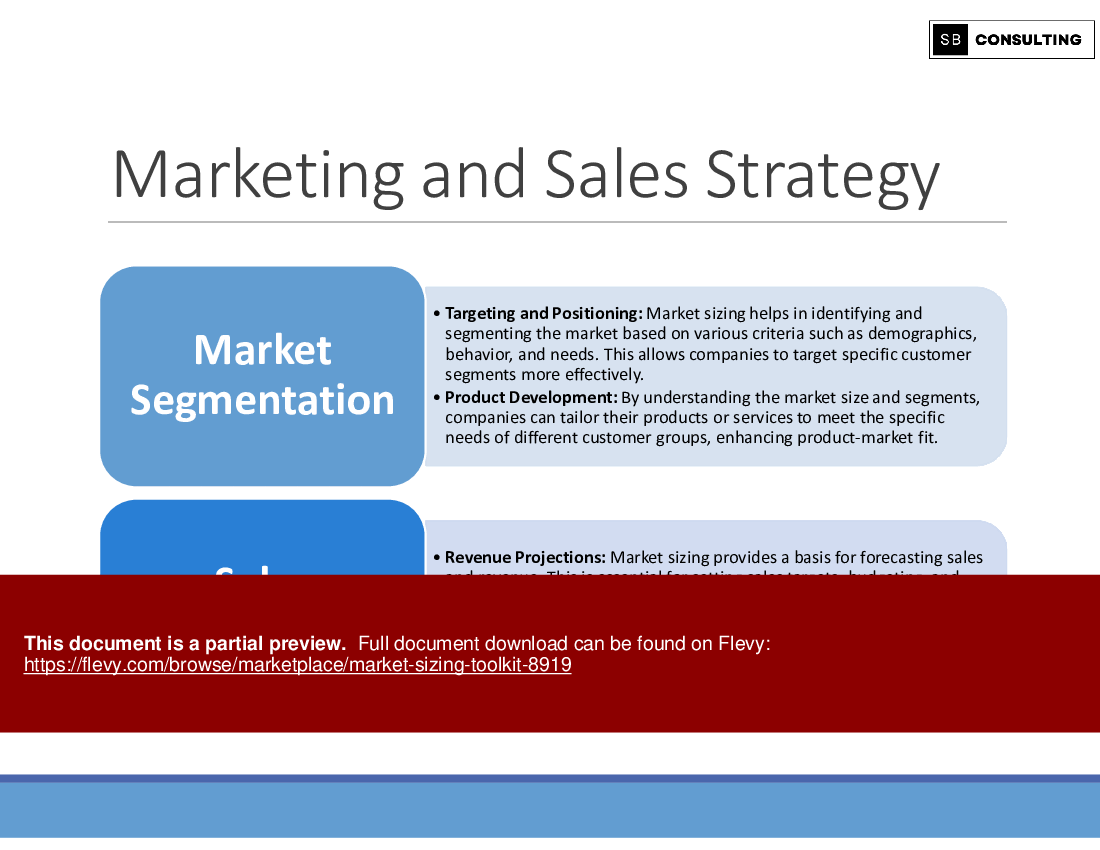 Market Sizing Toolkit (313-slide PPT PowerPoint presentation (PPTX)) Preview Image