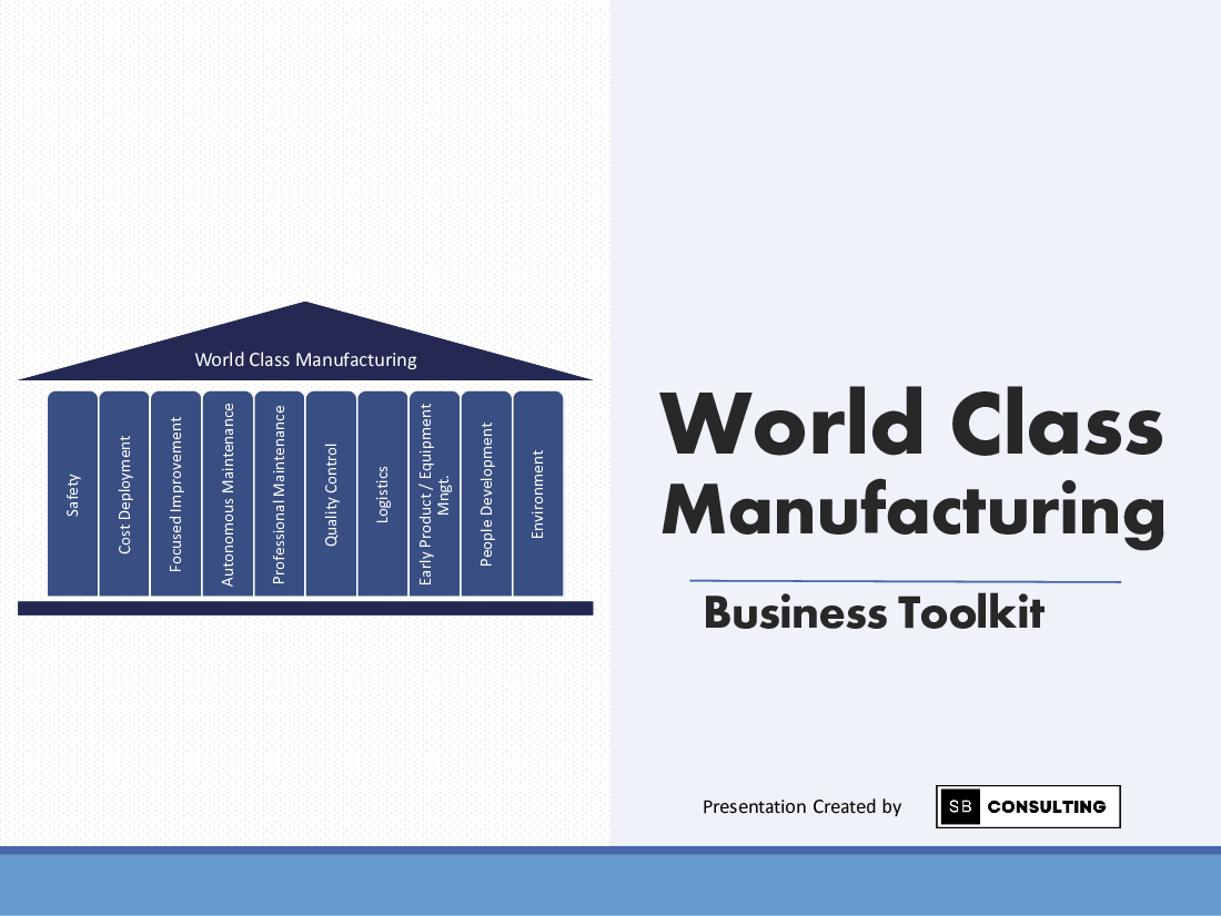 World Class Manufacturing Toolkit