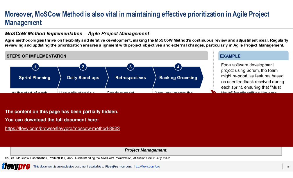 MoSCoW  Method (28-slide PPT PowerPoint presentation (PPTX)) Preview Image