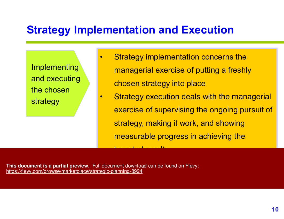 Strategic Planning (53-slide PPT PowerPoint presentation (PPTX)) Preview Image