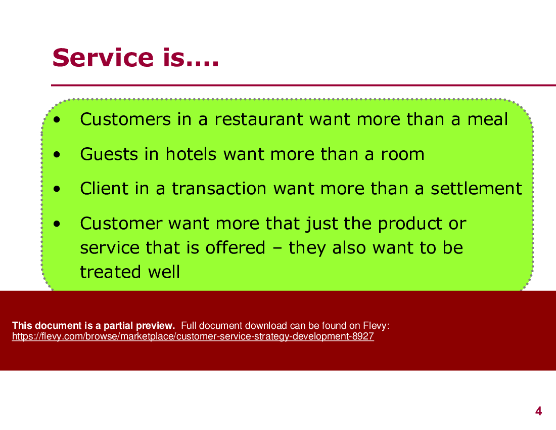 Customer Service Strategy Development (60-slide PPT PowerPoint presentation (PPTX)) Preview Image