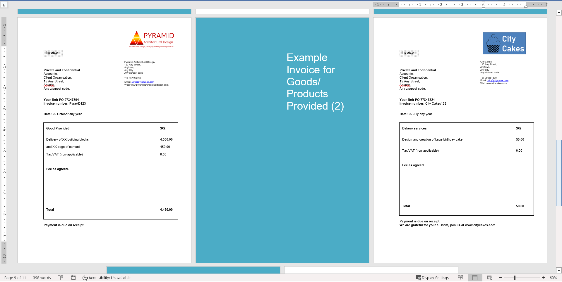 Invoice Tracker – Actual Example and Template plus Invoice (Excel template (XLS)) Preview Image