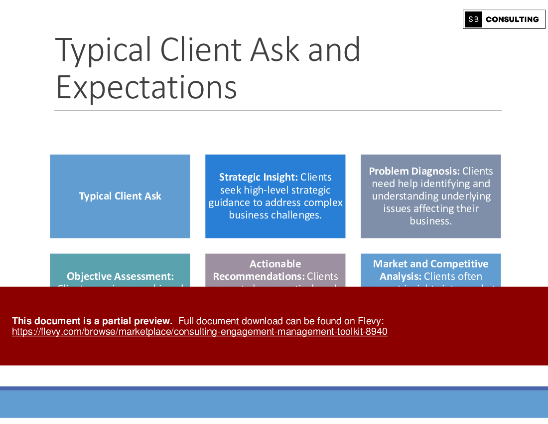 Consulting Engagement Management Toolkit (917-slide PPT PowerPoint presentation (PPTX)) Preview Image