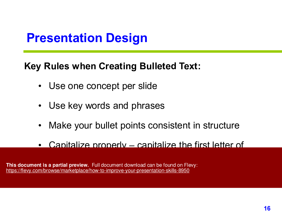 How to Improve Your Presentation Skills (46-slide PPT PowerPoint presentation (PPTX)) Preview Image