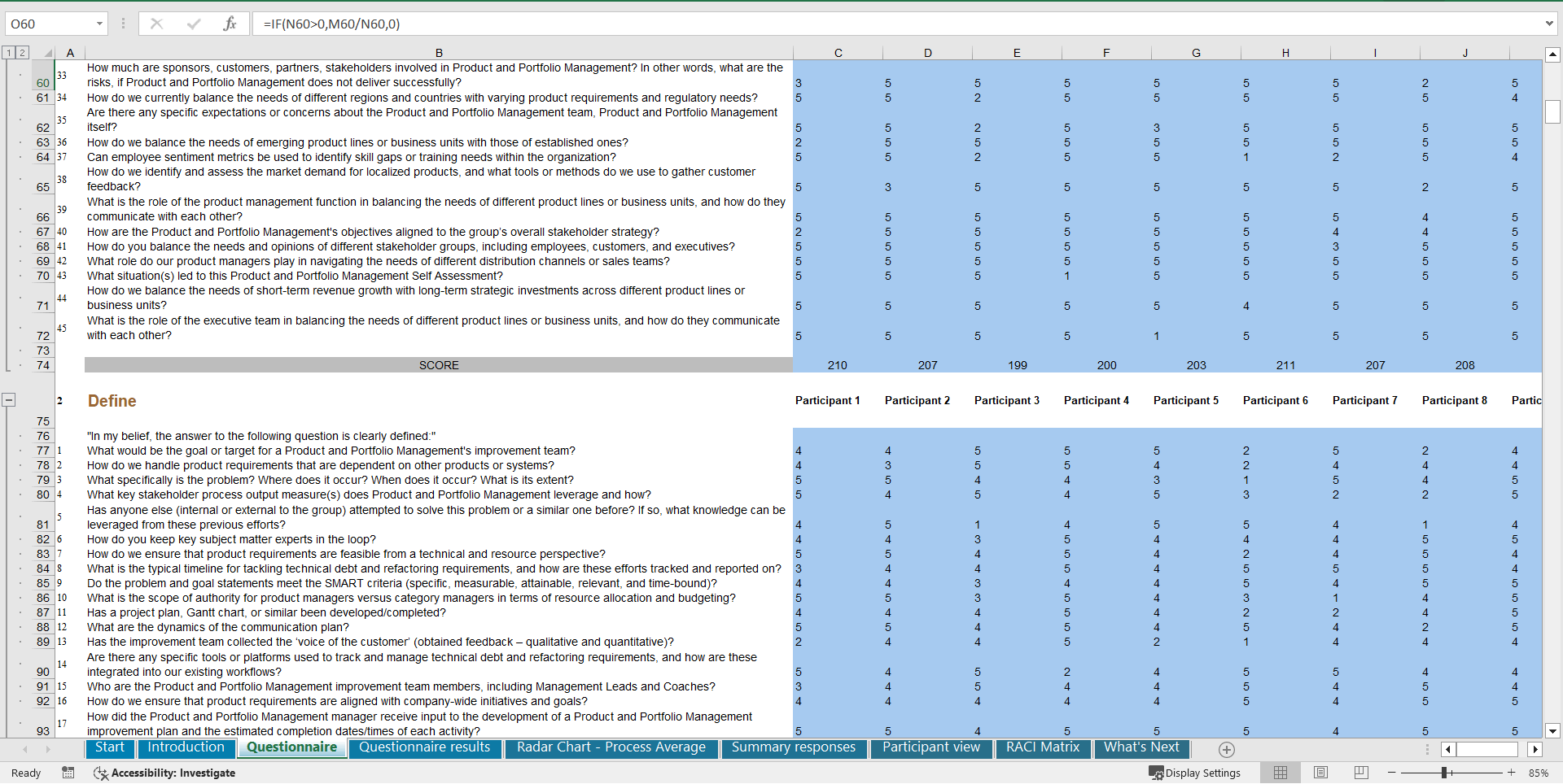 Product and Portfolio Management - Implementation Toolkit (Excel template (XLSX)) Preview Image