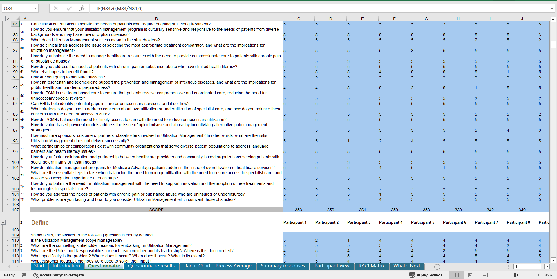 Healthcare Utilization Management - Implementation Toolkit (Excel template (XLSX)) Preview Image