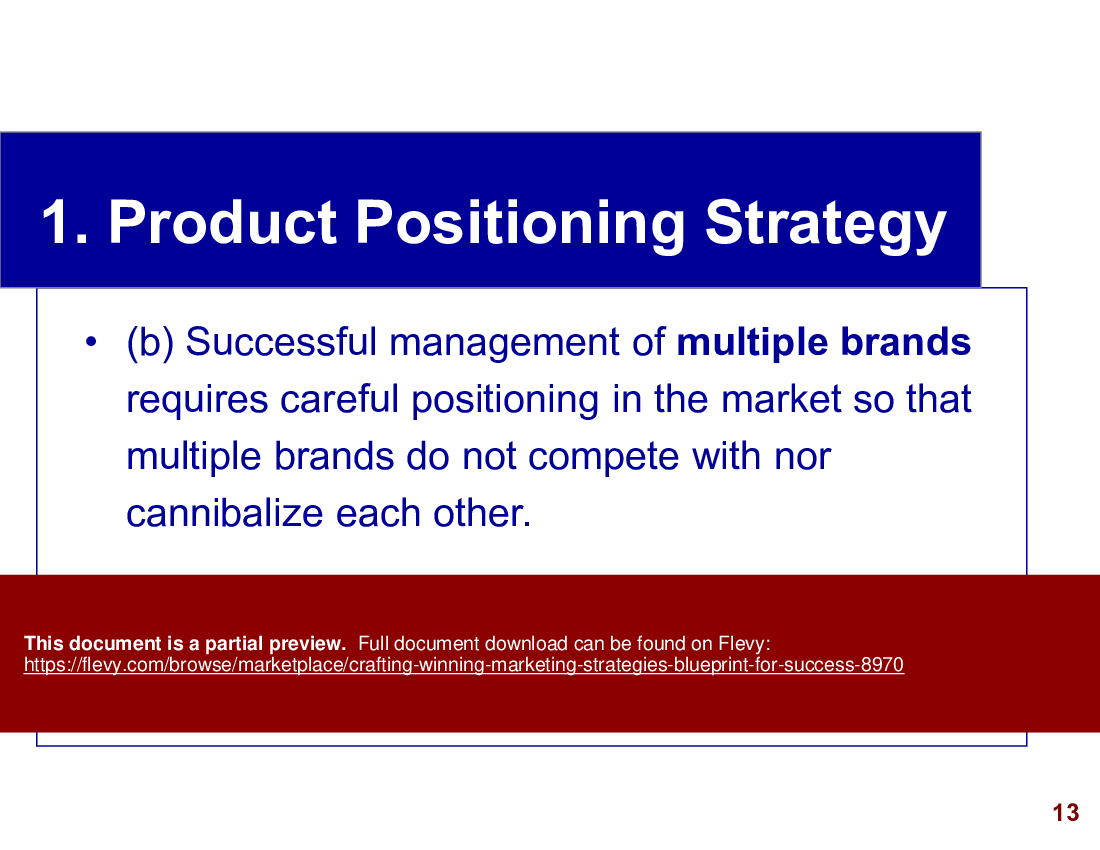 Crafting Winning Marketing Strategies: Blueprint for Success (89-slide PPT PowerPoint presentation (PPTX)) Preview Image