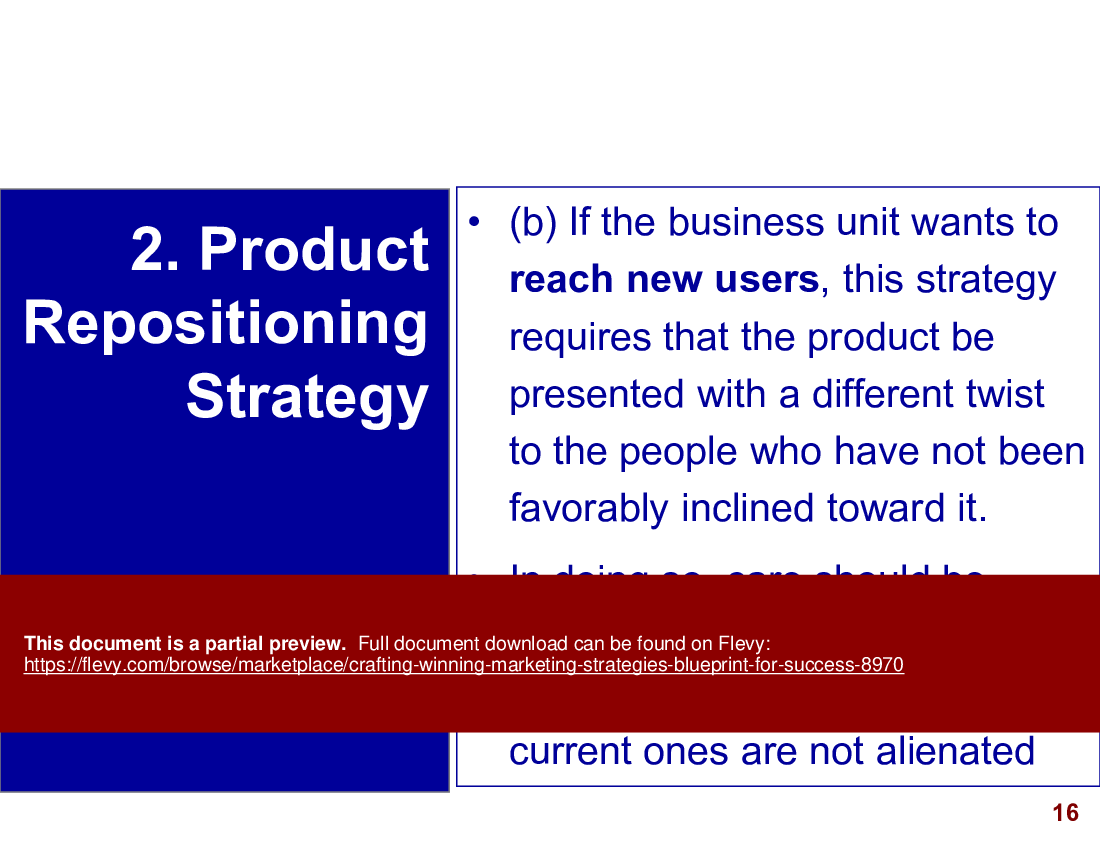 Crafting Winning Marketing Strategies: Blueprint for Success (89-slide PPT PowerPoint presentation (PPTX)) Preview Image