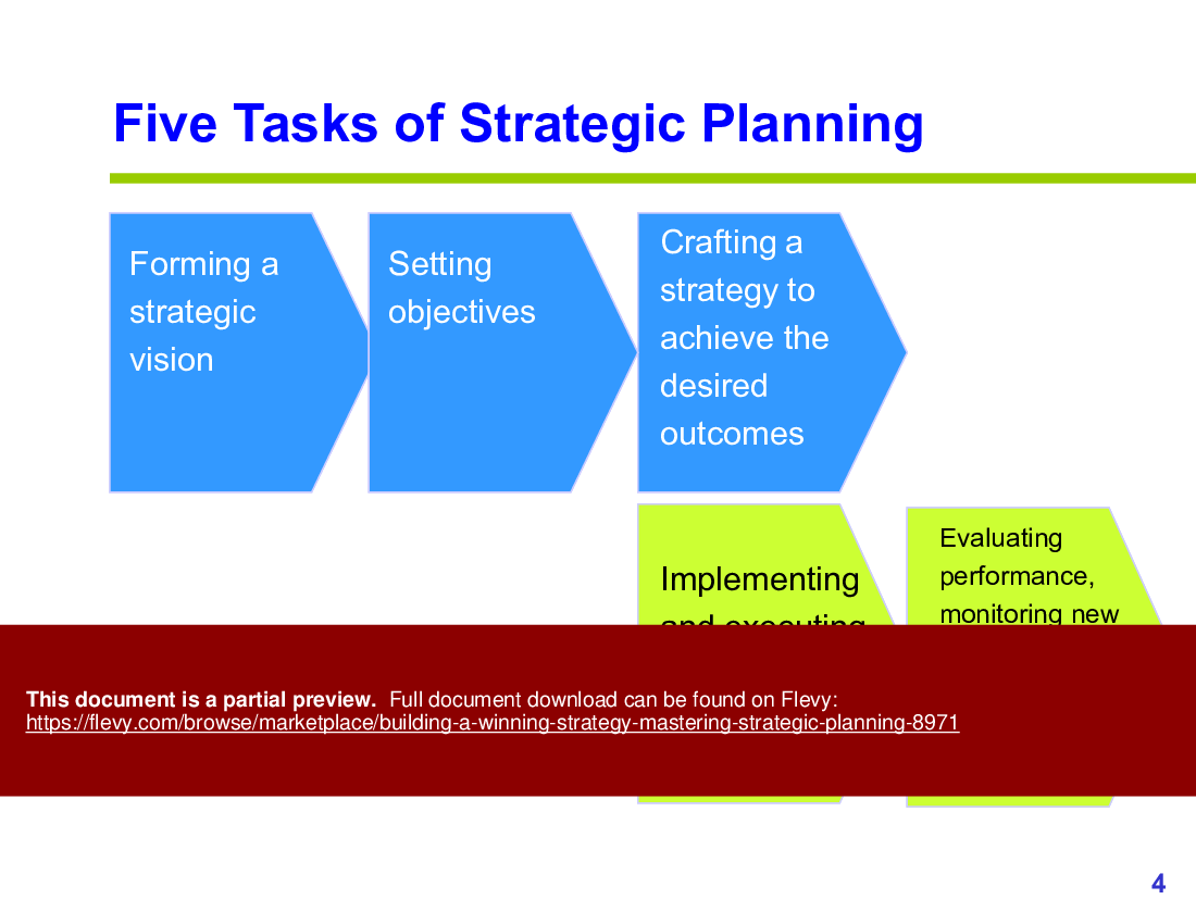 Building a Winning Strategy: Mastering Strategic Planning (52-slide PPT PowerPoint presentation (PPTX)) Preview Image