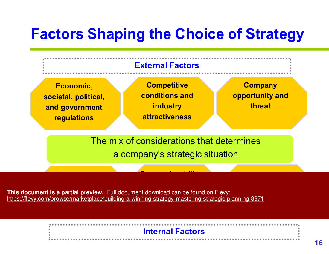 Building a Winning Strategy: Mastering Strategic Planning (52-slide PPT PowerPoint presentation (PPTX)) Preview Image