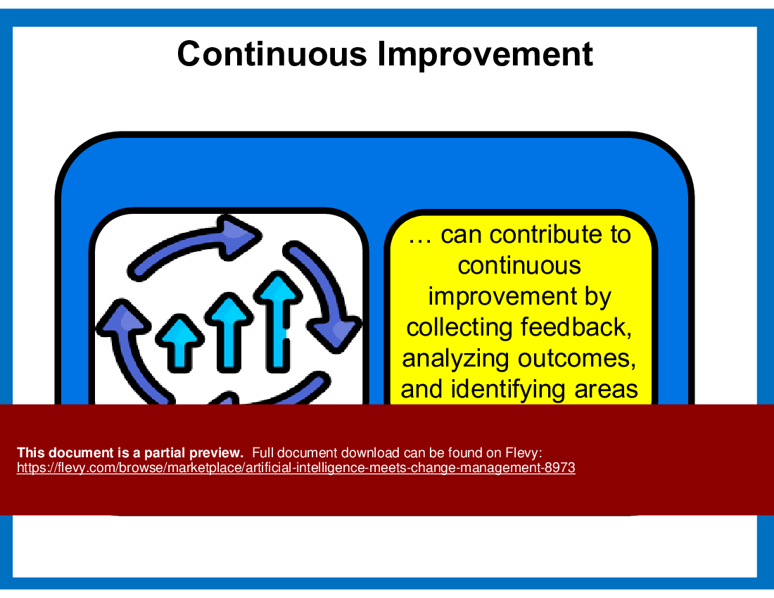 Artificial Intelligence Meets Change Management (22-slide PPT PowerPoint presentation (PPT)) Preview Image