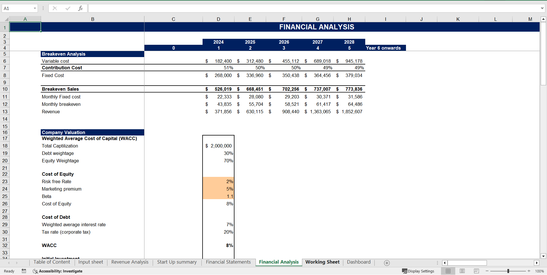 General Freight Trucking (Local) Excel Financial Model (Excel template (XLSX)) Preview Image